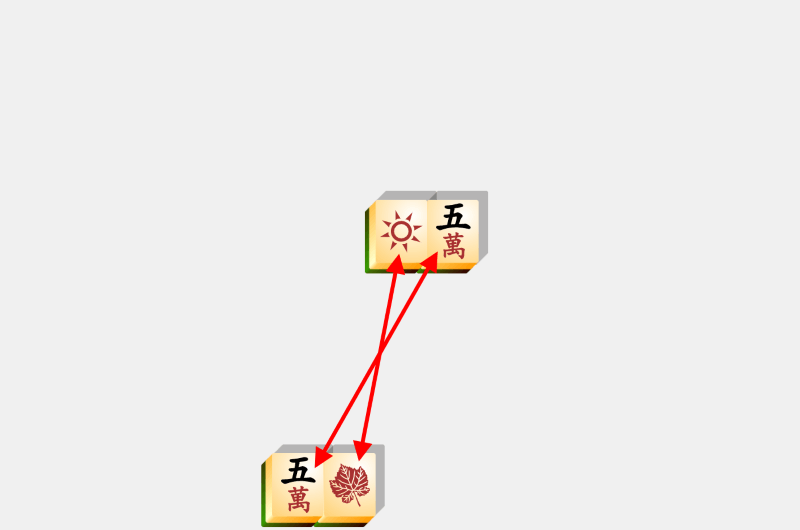 Mahjong, megoldási példa, 37. szakasz